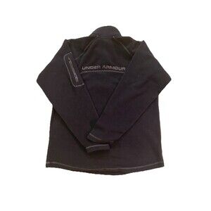 Under Armour Fleece Jacket Women’s Size Petite Small 1/4 Zip Pullover Black